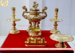 Bộ Lư đồng vĩnh tiến 32 cm