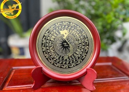 Đĩa mặt trống đồng bản đồ việt nam