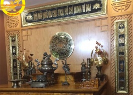 Bộ đỉnh đồng hòa sòi hun giả cổ 60cm