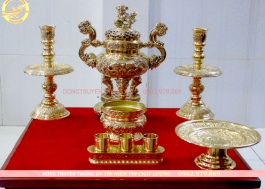 Bộ Lư đồng vĩnh tiến 32 cm