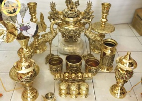 Bộ lư đồng đại phát đầy đủ cao 61 cm