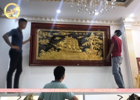 Tranh đồng thuận buồm xuôi gió  1m56