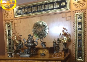 Bộ đỉnh đồng hòa sòi hun giả cổ 60cm