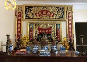 Tranh thờ cửu huyền thất tổ 1m35