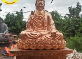 Tượng phật Thích Ca bằng đồng 3m5
