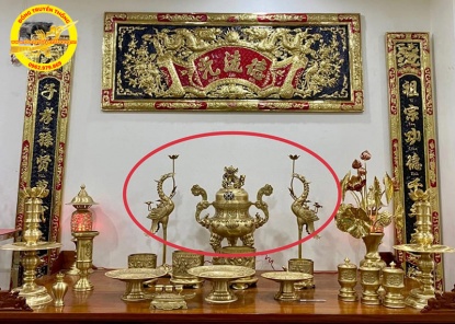 [Giải đáp] Có nên thờ đỉnh đồng trên bàn thờ gia tiên không?