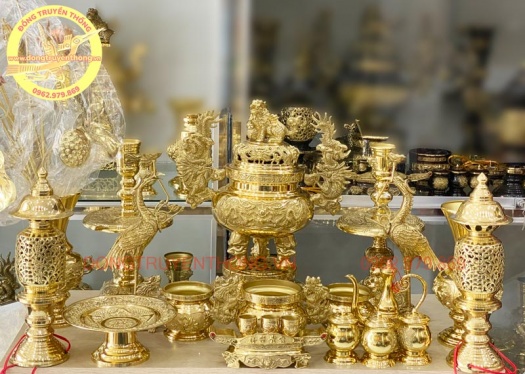 Bộ đỉnh thờ bằng đồng đại phát 50cm