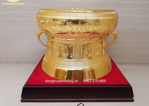 Trống đồng mạ vàng 20cm