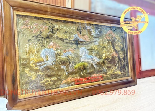 Tranh mừng khai trương mã đáo thành công.