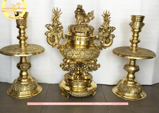 Bộ đỉnh tam sự tròn đại phát 48 cm