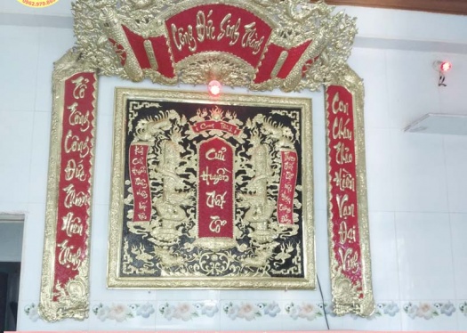 lắp đặt bộ cửu huyền thất tổ bằng đồng