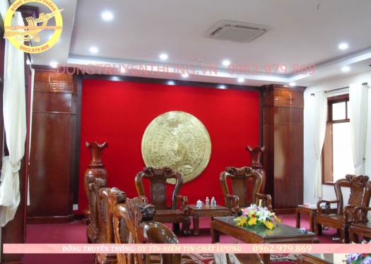 lắp đặt hoàn thiện mặt trống đồng