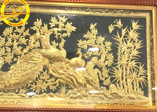 TRANH MAI CÔNG ĐỒNG MẠ VÀNG 24K