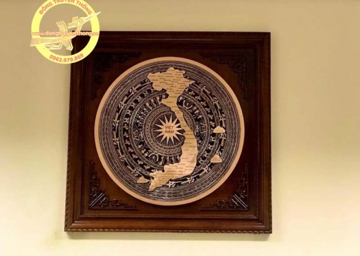 đúc mặt trống đồng đóng khung