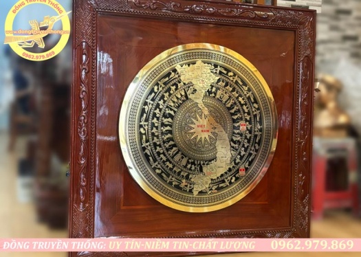 báo giá tranh mặt trống đồng treo tường