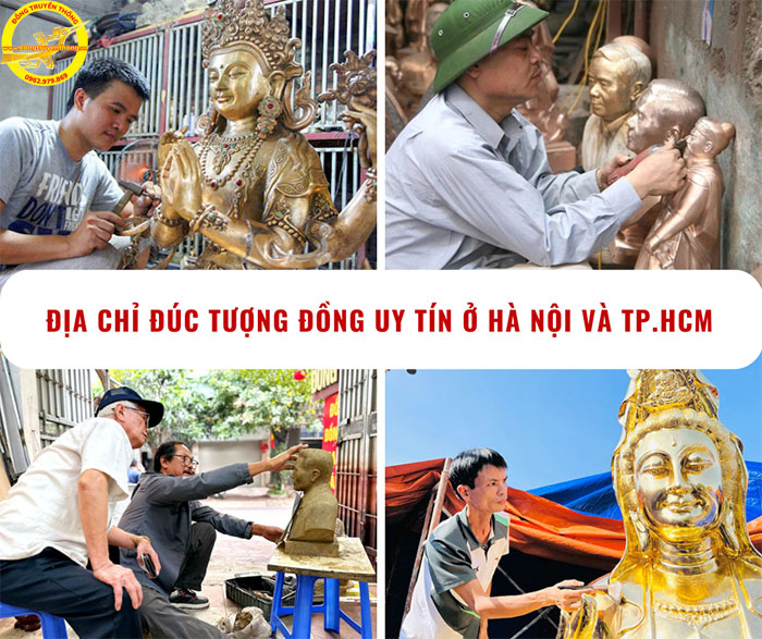 10+ Địa chỉ xưởng đúc tượng đồng uy tín ở Hà Nội và TPHCM