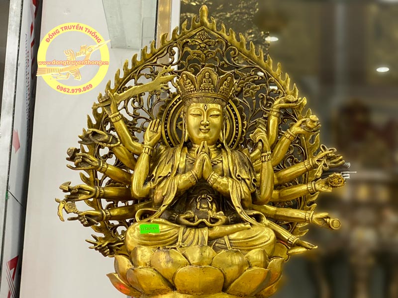 Mẫu tượng chuẩn đề đẹp Phật chuẩn đề bằng đồng đẹp