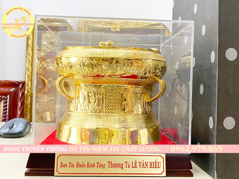 Trống đồng mạ vàng cao cấp